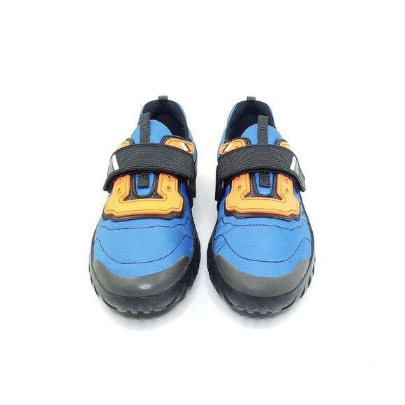 Prada Colorblock Nylon Scuba Sneaker Blue Orange Mens US 8 - Picture 4 of 11